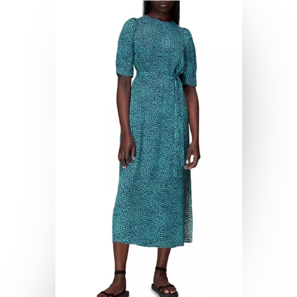 Whistles Daisy waves cut out midi dress